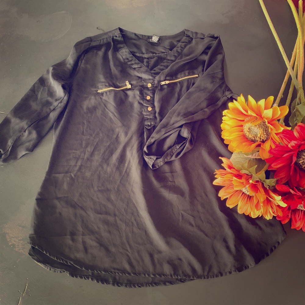 Sheer Black Blouse